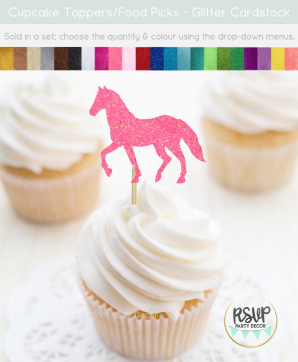 16 Stuks Paardentaart Topper Paard Cupcake Toppers Taart