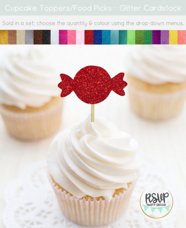 Candy Cupcake Toppers