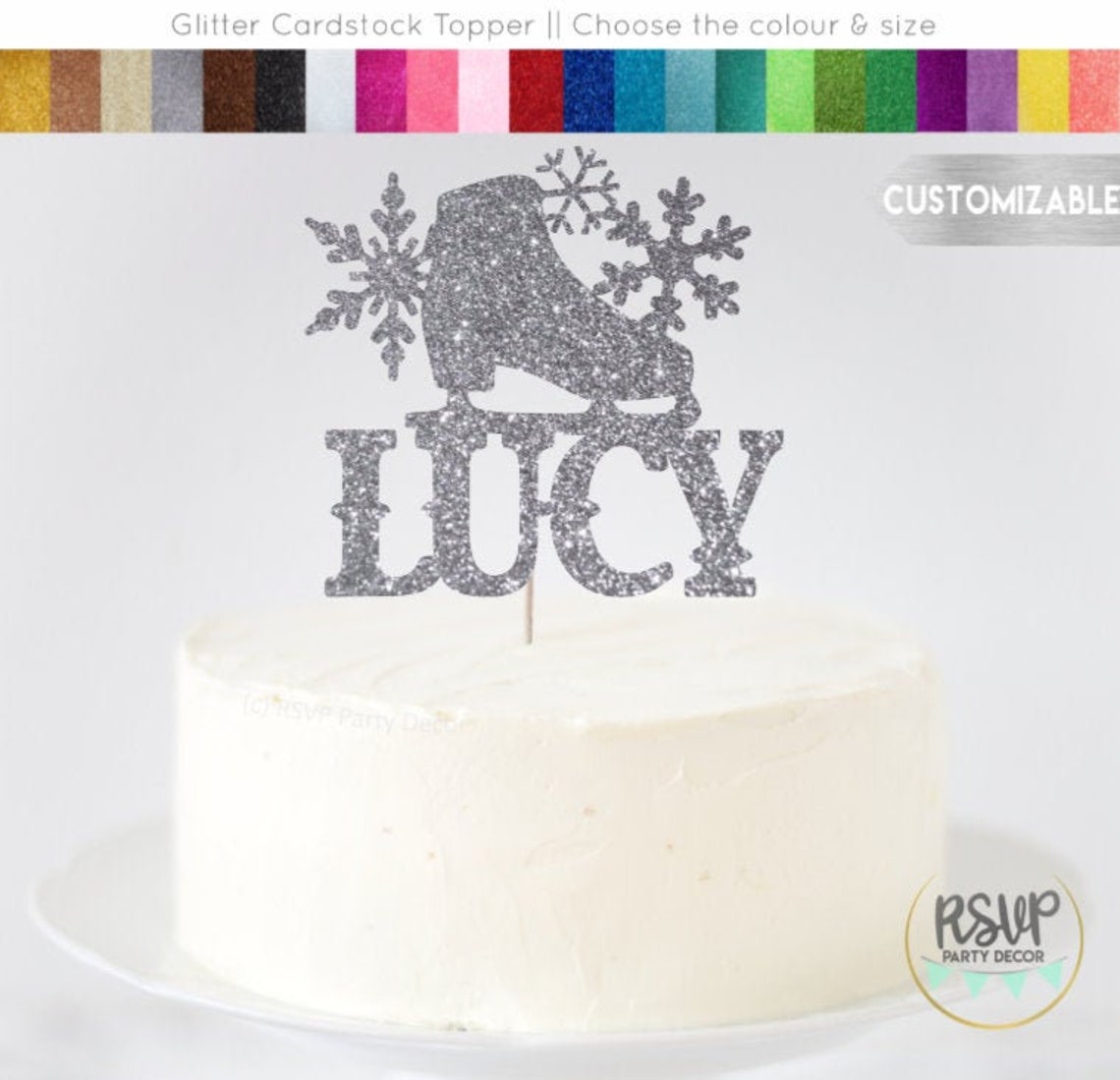 Custom Figure Skate Cake Topper Figure Skating Cake Topper Etsy