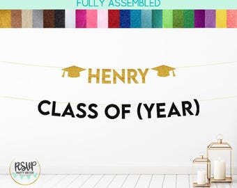 Custom Name Class of 2026 Banner, Happy Graduation Name Banner, Personalized Graduation Banner, Class of 2026 Sign, Congrats Grad Bunting