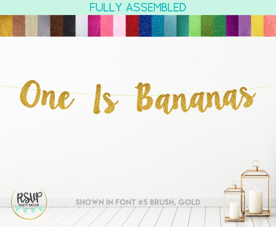 One is Bananas Banner, Monkey First Birthday Party Decor, Wild One Party  Decor, Jungle Safari First Birthday, Zoo 1st Birthday Party Decor - Etsy