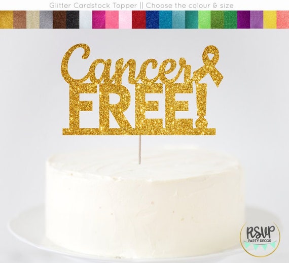 Cancer Free Cake Topper, Cancer Survivor Cake Topper, Cancer Survivor