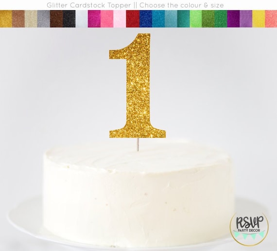 1 Cake Topper, First Birthday Cake Smash Cake Topper, One Cake Topper, First Birthday Cake Topper, 1 Glitter Sign, Number 1 Cake Topper Il_570xn