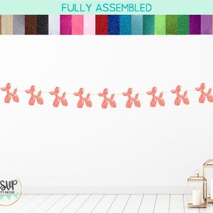 Balloon Dog Garland, Balloon Dog Birthday Party Decor, Balloon Animal Birthday Party Decorations, Kids Birthday Party Banner