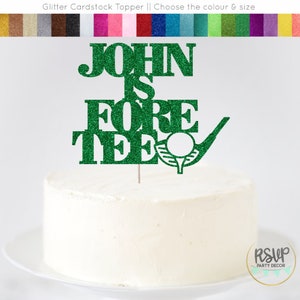 Custom Fore Tee Cake Topper, Golf 40th Birthday Cake Topper, Golf 40th Birthday Party Decorations, Golfing Party Decor, 40th Golf Themed