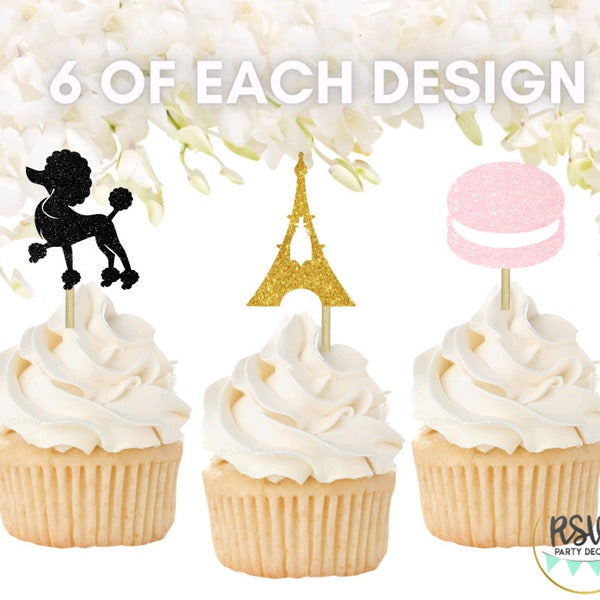 Eiffel Tower Cupcake Etsy