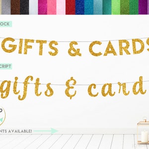 Banner de regalos y tarjetas, Banner de regalos y tarjetas, letrero de regalos y tarjetas, banner de recepción de bodas, decoraciones de mesa de regalo, decoración de mesa de tarjetas