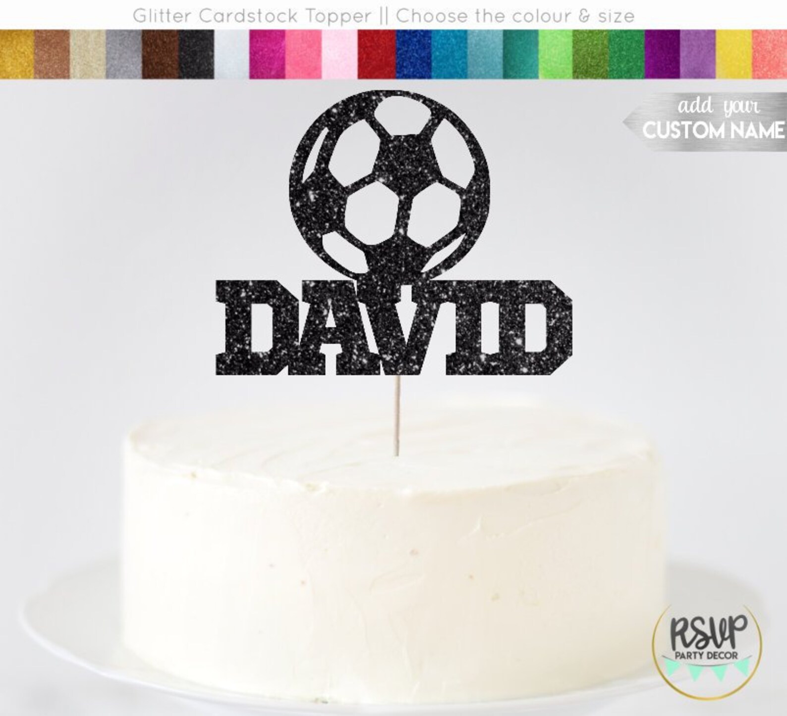 Custom Soccer Cake Topper Soccer Ball Cake Topper Soccer Etsy