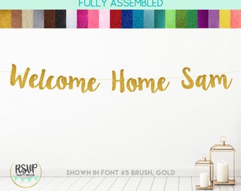 Custom Welcome Home Banner, Welcome Home Sign, Welcome Home Party, Welcome Home Party Decorations, Military Homecoming, Homecoming Banner