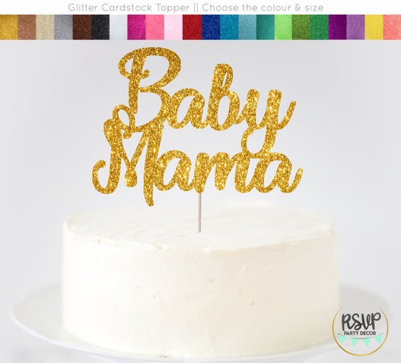 baby mama cake topper