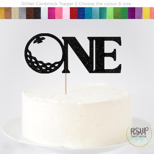 Golf One Cake Topper, Golf 1st Birthday Party Decor, Golfing First Cake Smash Topper, Golfer 1st Birthday Party Decor, Hole in One Party