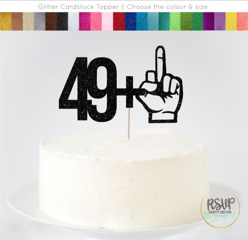 49 1 Cake Topper Funny 50th Birthday Cake Topper Middle - Etsy 49 1 Cake Topper Funny 50th Birthday Cake Topper Middle - Etsy