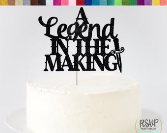 A Legend In The Making Cake Topper, Video Game Baby Shower Cake Topper, Boy Baby Shower Decor, Fantasy Video Game Birthday Party Decor