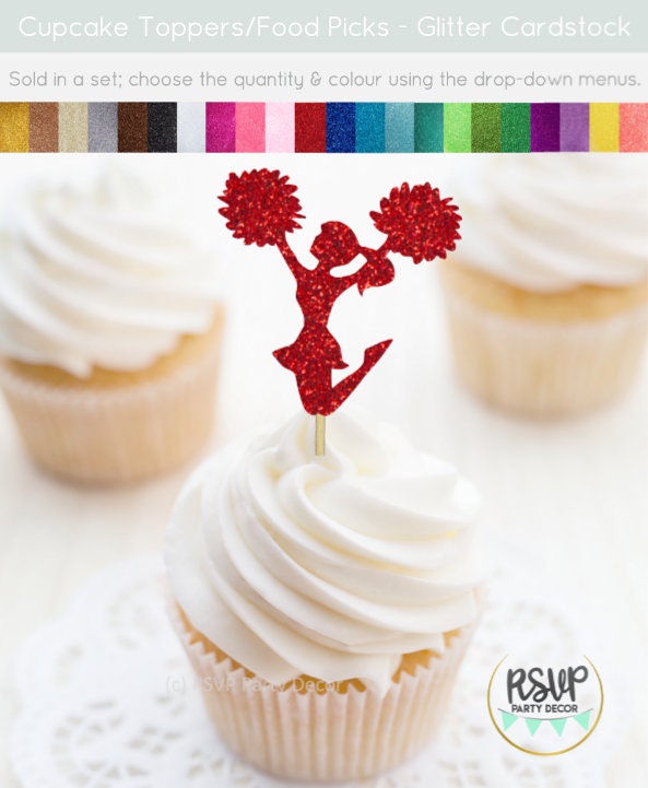 36 PCS Happy Birthday Cupcake Toppers - Glitter Rose Gold Cake Decorations With Sticks