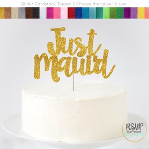 Just Maui&#39;d Cake Topper, Hawaiian Wedding Decorations, Hawaii Wedding Decor, Maui Wedding Decorations, Tropical Bridal Shower Cake Topper