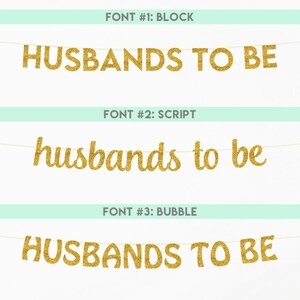 Husbands To Be Banner – Gold Glitter, Vorbespannt, Für Gay Wedding & Junggesellenabschied