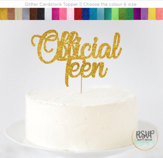 Official Teen Cake Topper Teen Cake Topper 13 Cake Topper 13th Birthday Cake Topper Teenager Cake Topper 13th Birthday Party Decor By Rsvp Parties And Events Catch My Party