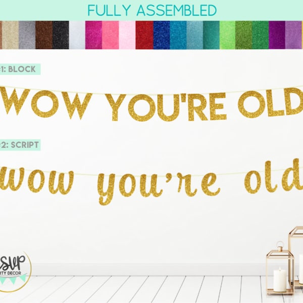 Holy Crap Youre Old Sign Etsy