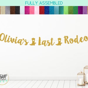 Custom Last Rodeo Banner, Austin Bachelorette Decorations, Last Rodeo Bachelorette, Western Bach Party Supplies, Nashville Sign Backdrop