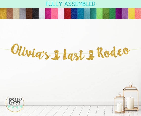 Custom Last Rodeo Banner, Austin Bachelorette Decorations, Last Rodeo Bachelorette, Western Bach Party Supplies, Nashville Sign Backdrop