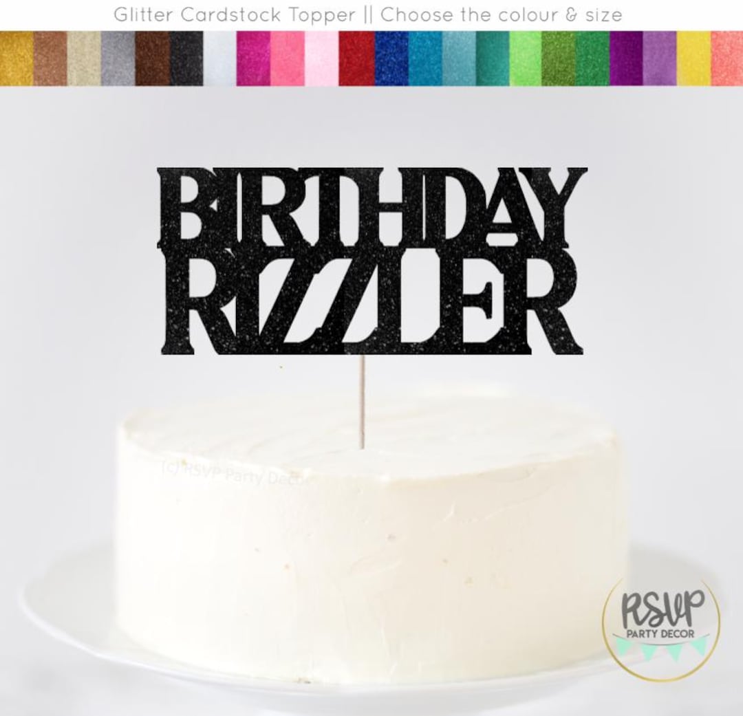 Birthday Rizzler Cake Topper, Rizz Birthday Decorations, Birthday Decor