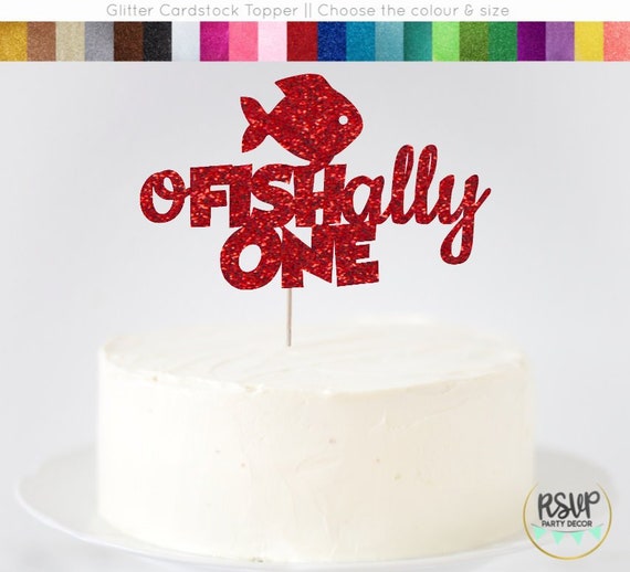 Ofishally One Cake Topper, Fishing Cake Topper, Fish First Birthday Decor,  Fishing One Cake Topper, Gone Fishing, the Big One Cake Topper 