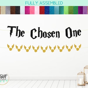 The Chosen One Banner, Wizard Ball Garland, Wizard 1st Birthday Party Decor, Wizard One Banner, Magical First Birthday Party Decor