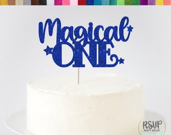 Magical One Cake Topper, Wizard 1st Birthday Cake Topper, Magician First Birthday Party Decor, Magic Cake Smash Topper, Magical 1st Birthday