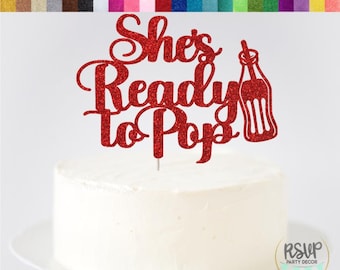 Decorazione per torta "È pronta a scoppiare", decorazione per torta per baby shower "Soda Shoppe", tema baby shower "Cola", decorazioni per baby shower "Dirty Soda", decorazioni per soda