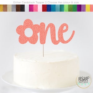 Daisy 1 ° compleanno festa decorazioni, Daisy One Cake Topper, Groovy 1st Birthday Cake Topper, Groovy One Party Decor, Daisy primo compleanno