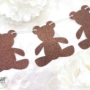 Teddy Bear Garland, Teddy Bear Banner, Baby Shower Banner, Gender Reveal Banner, Baby Shower Decorations, Gender Reveal Decorations