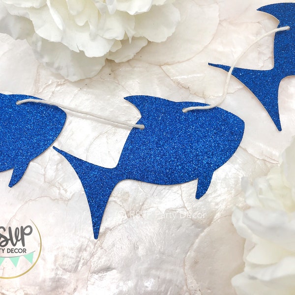 Fish Garland, Fish Banner, Fishing Themed Party, Ocean Party Decor, Under the Sea Banner, Fish Themed Birthday Party Decorations