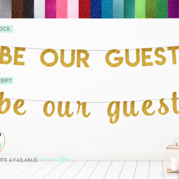 Be Our Guest Sign - Etsy