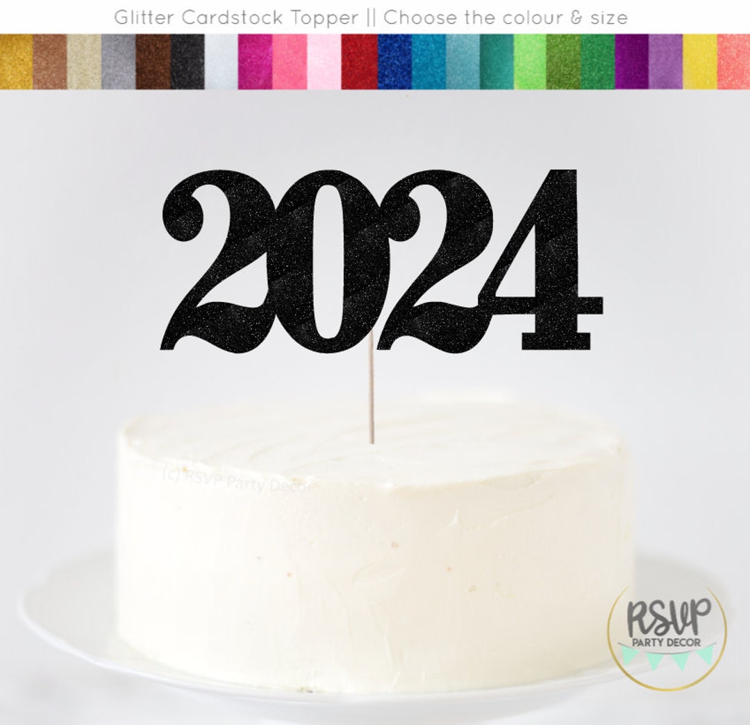 2024 Cake Topper, 2024 Grad Party Cake Topper, Class of 2024 Sign, Grad