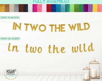 In twee The Wild Banner, 2e verjaardag partij decor, tribale partij decor, twee wilde banner, 2e verjaardag banner, tweede verjaardag decoraties
