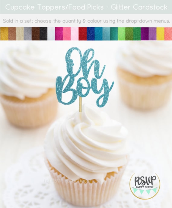 Oh boy store cupcake topper