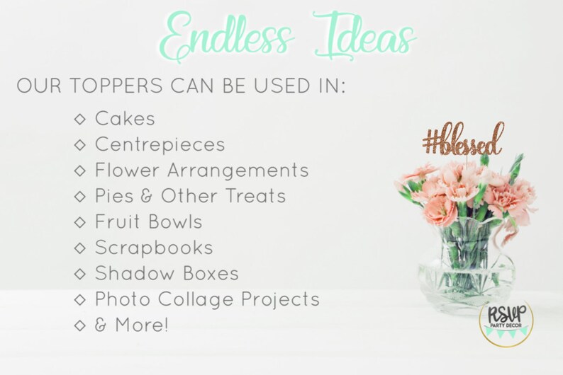 Hashtag Blessed Cake Topper Baptism Cake Topper Funny Etsy