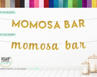 Momosa Bar Banner, Baby Shower Decorations, Mom-osa Bar Sign, Baby Shower Mimosa Bar Sign, Baby Shower Beverage Table Decor