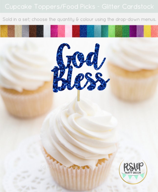 25 Goldene Cupcake-Topper Mit Kreuz-Motiv – Für Taufe, Babyshower & Glaubensthemen