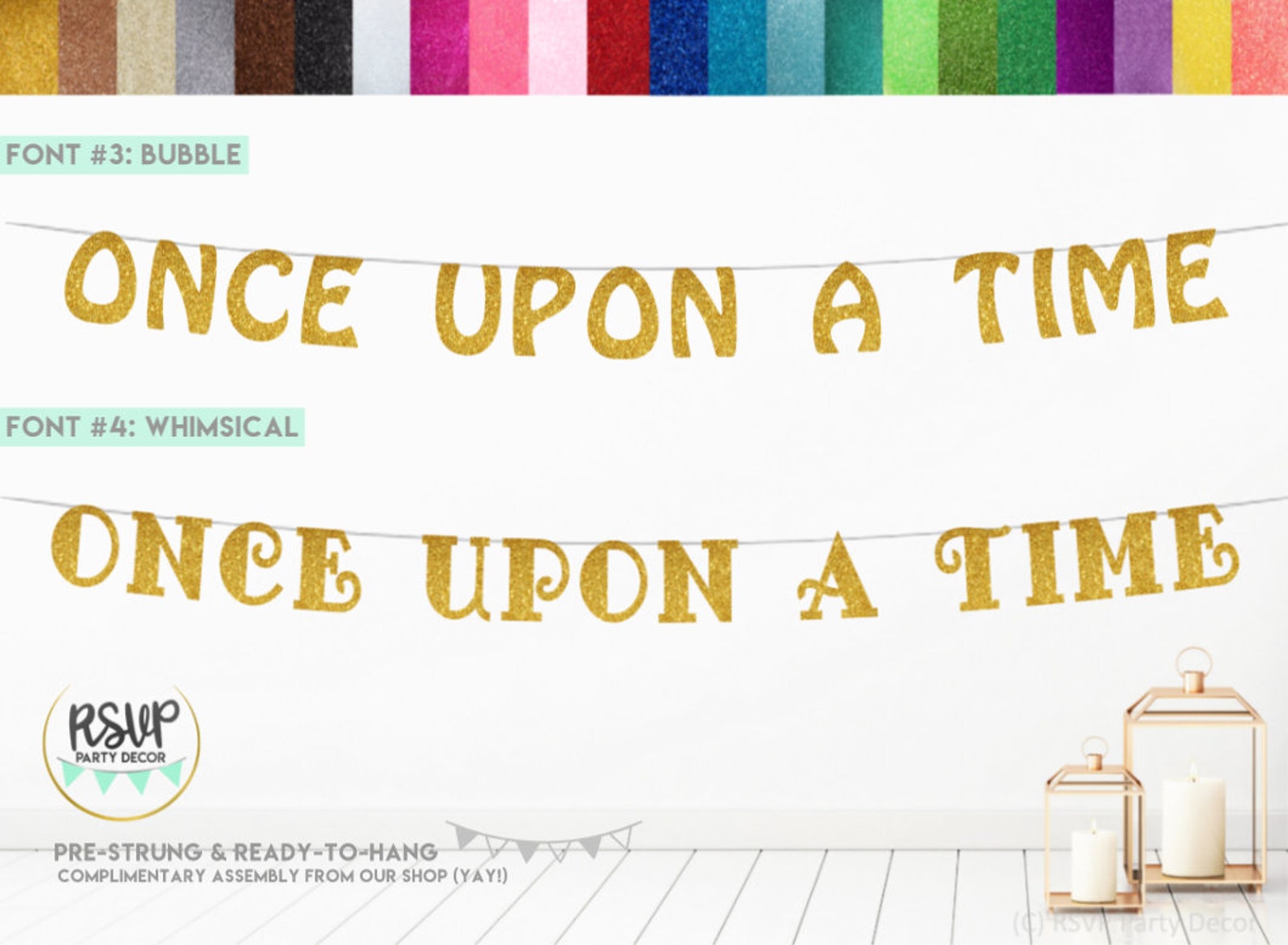 Once Upon A Time Banner Once Upon a Time Sign Storybook Etsy
