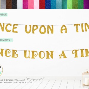 Once Upon A Time Banner, Once Upon a Time Sign, Storybook Banner ...