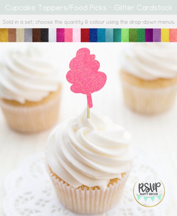 Buy Cotton Candy Cupcake Toppers, Carnival Cupcake Toppers, Circus Birthday  Decorations, Carnival Party Decor, Candy Floss Food Picks Online in India 