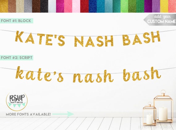 Custom Nash Bash Banner Nashville Bachelorette Banner Nash Etsy