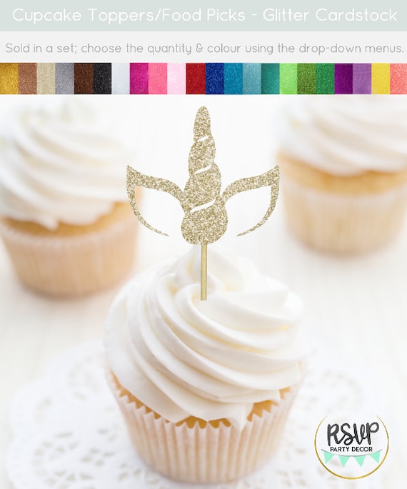 unicorn horn cupcake toppers unicorn head cupcakes unicorn etsy new zealand