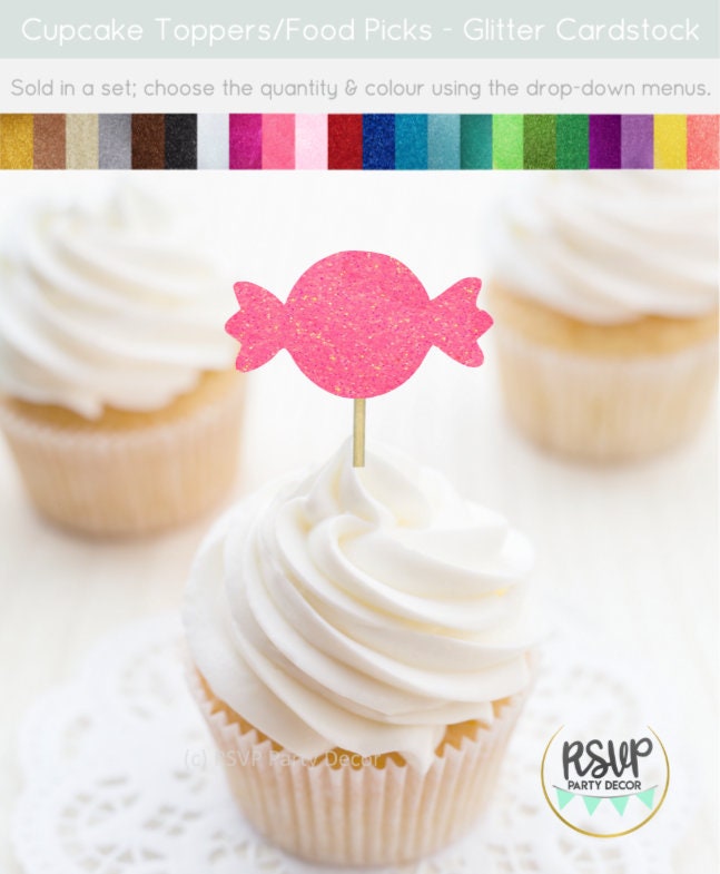 Candy Cupcake Toppers