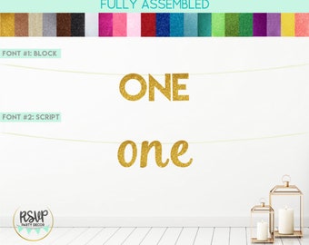 Een banner, eerste verjaardag partij decoraties, een slinger, 1e verjaardag partij decor, 1e verjaardag banner, een kinderstoel banner, Cake Smash