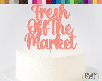 Fresh Off The Market Cake Topper, Farmers Market Bridal Shower Cake Topper, Vegetable Bridal Shower Decorations, Fruit Bridal Shower Theme