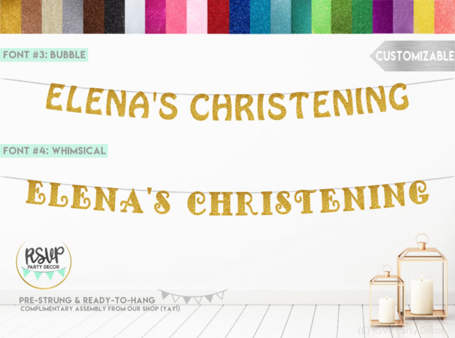 Amazing Christening Banner Template Free