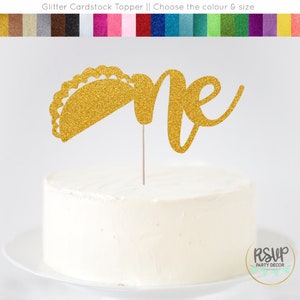 Taco One Cake Topper, Fiesta 1st Birthday Party Decor, Taco First Cake Smash Topper, Mexican 1st Birthday Party Decor, Taco Cake Topper