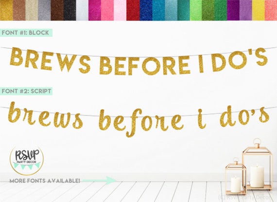 Brews Before I Do's Banner, Rehearsal Dinner Banner, Bar Bachelorette Banner, Beer Bachelorette Decor, Beer Couples Bridal Shower Il_570xn